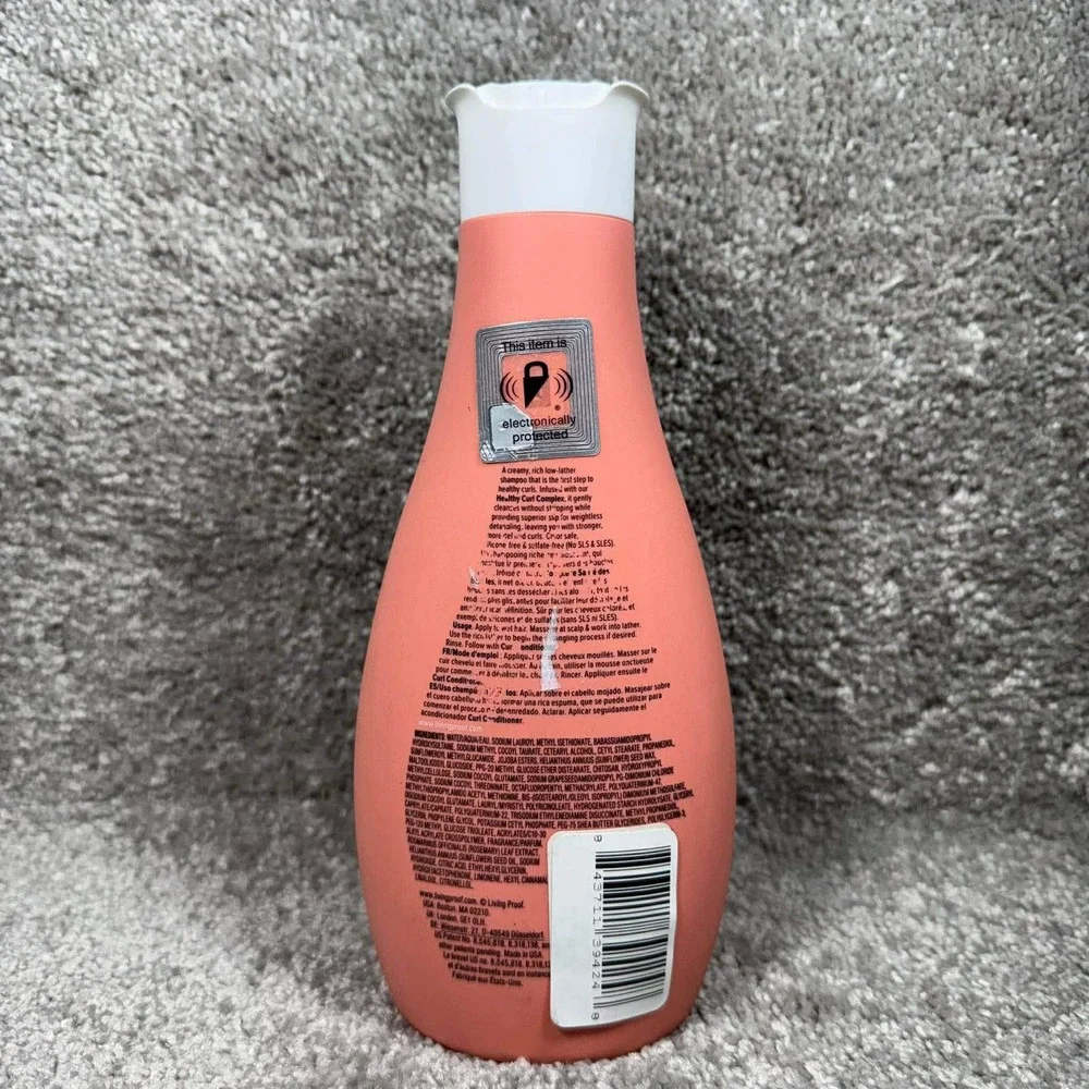 Living Proof Curl Shampoo Peach Sulfate-Free for Waves Curls Coils 12oz 355ml